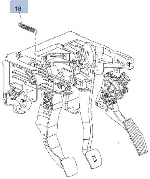 Opel Zafira C Debriyaj Pedal Yayı [Orijinal GM]