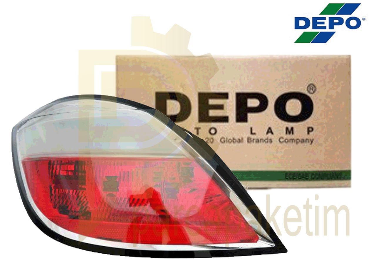 Opel Astra H Stop Sol Hb Kırmızı Beyaz [DEPO]