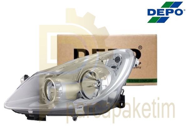 Opel Corsa D Far Sol Krom 2006-2010 [Makyajsız] [DEPO]