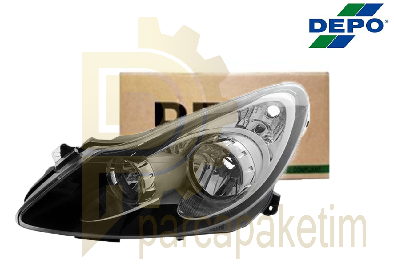 Opel Corsa D Far Sol Siyah 2006-2010 [Makyajsız] [DEPO]
