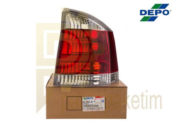 Opel Vectra C Stop Sol Kırmızı Beyaz [DEPO]