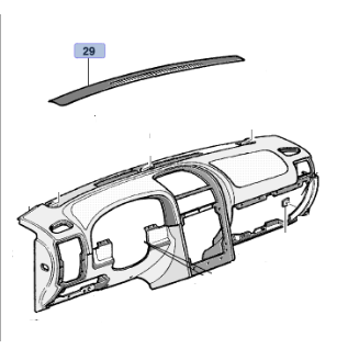 Opel Astra G Ön Cam İç Izgarası [Siyah]